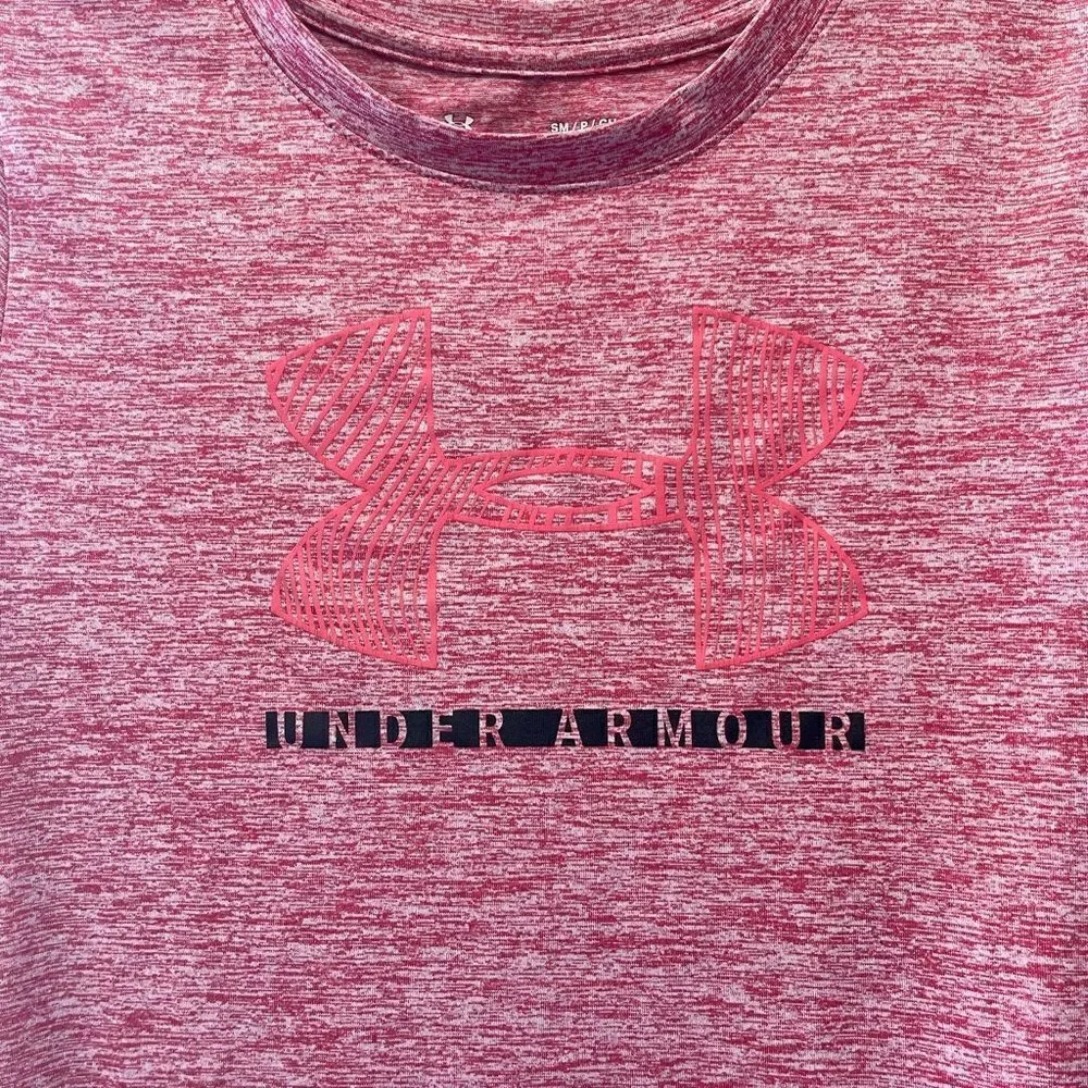 EUC. Ladies’ Under Armour lightweight red short sleeve shirt. - Picture 2 of 4